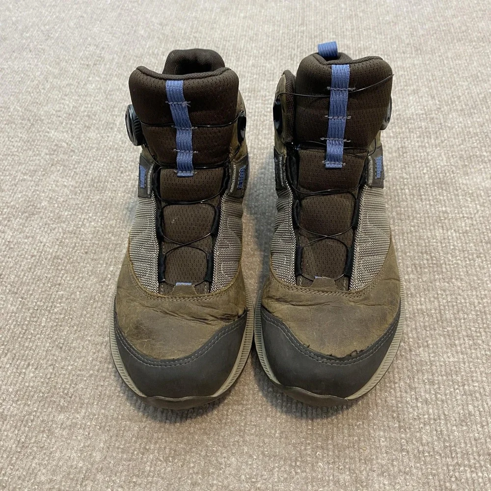 Merrell Snow Boots Womens Size‎ 9 Brown Nubuck BOA Ankle Hiking Vibram J99946